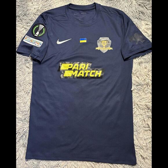 DNIPRO-1 2022/23 Match Worn JERSEY #6 BUSANELLO Ukraine CONFERENCE LEAGUE Nike - Picture 1 of 8